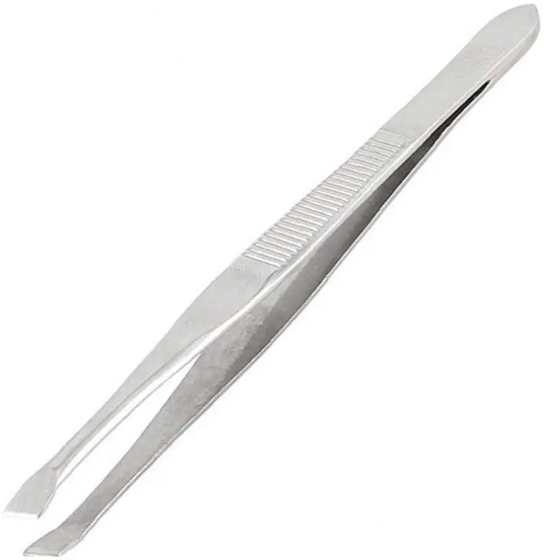 Stainless Steel False Eyelash Tweezers Lashes Applicator silver Black Custom HeartWelcomed Eyelash Tweezers With Logo