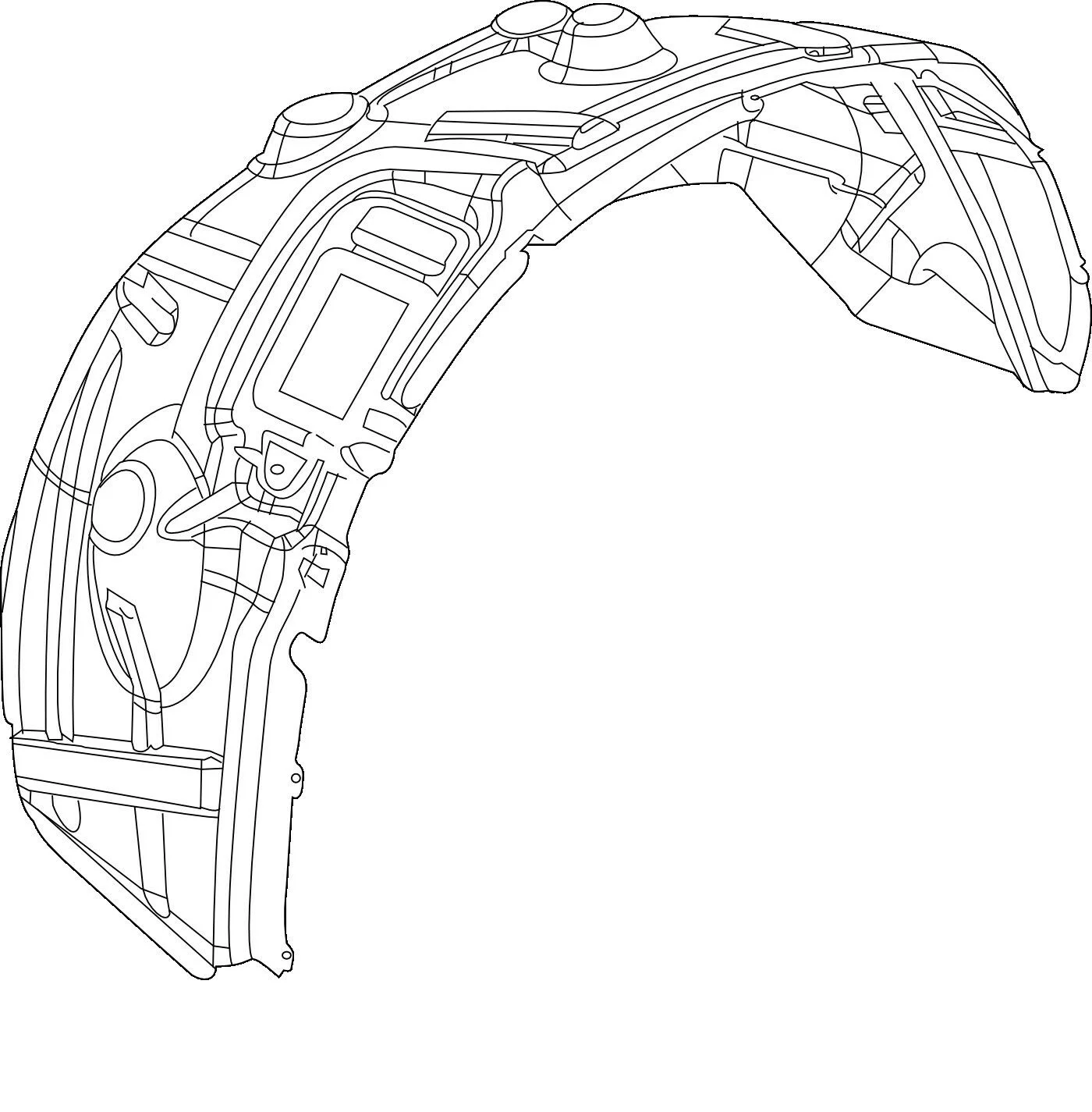 2013 TO 2018 Ram 1500 inner fender liner 68110686AE RIGHT LINER FENDER MOPAR Wheelhouse Shield RIGHT  fender liner