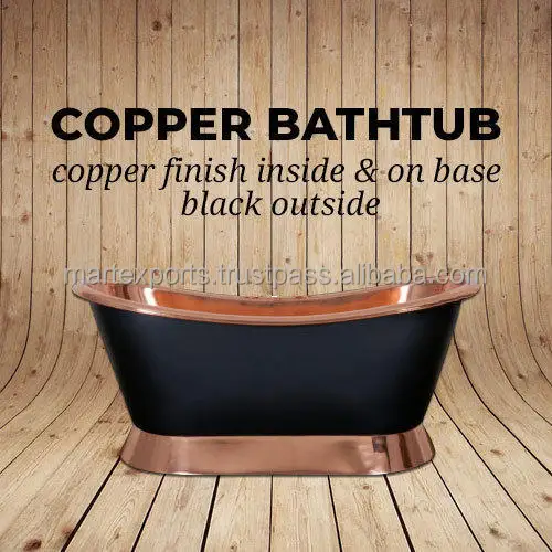 HIgh Quality Pure Copper BathTub Available in Customize Designs with Premium Finishing and Packaging