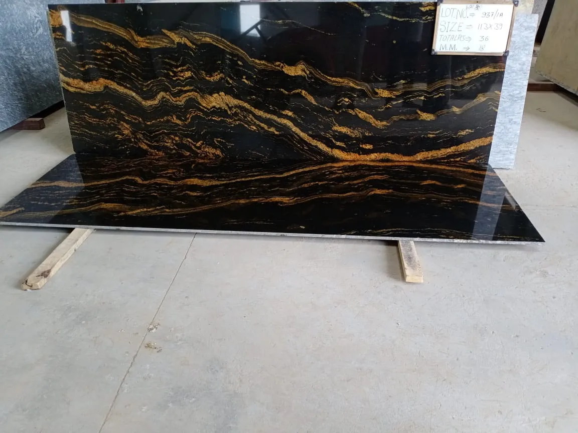 Лидер продаж лучший сорт Плитка Из Сплава Золота гранит продавец из Индии