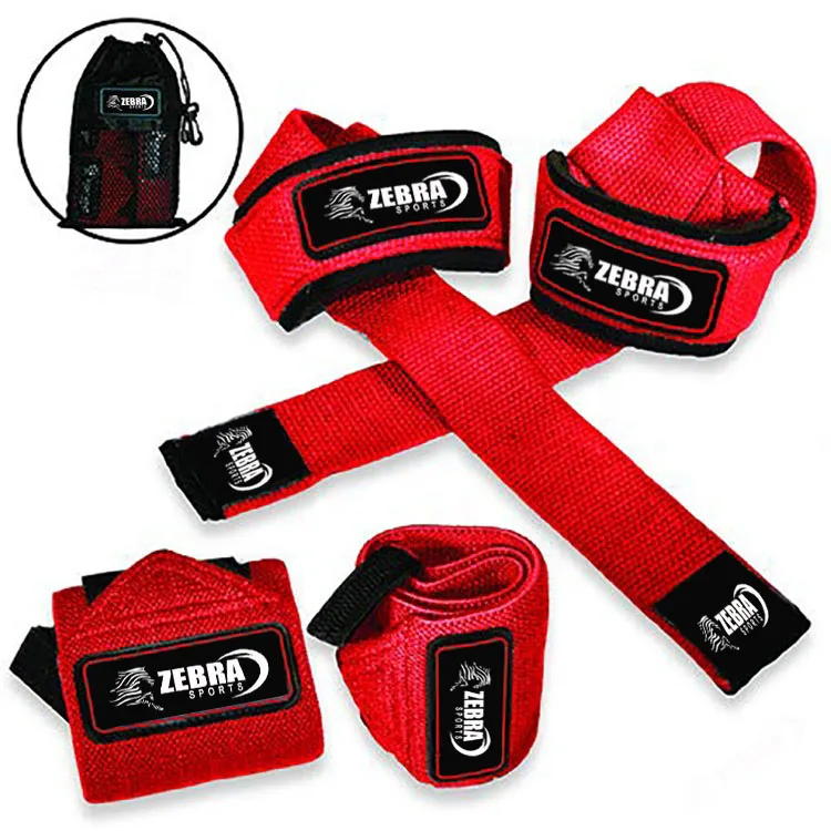 Customized Premium Wrist Wraps Lifting Straps with Carry Bag Professional Wrist Support Weightlifting Wholesale