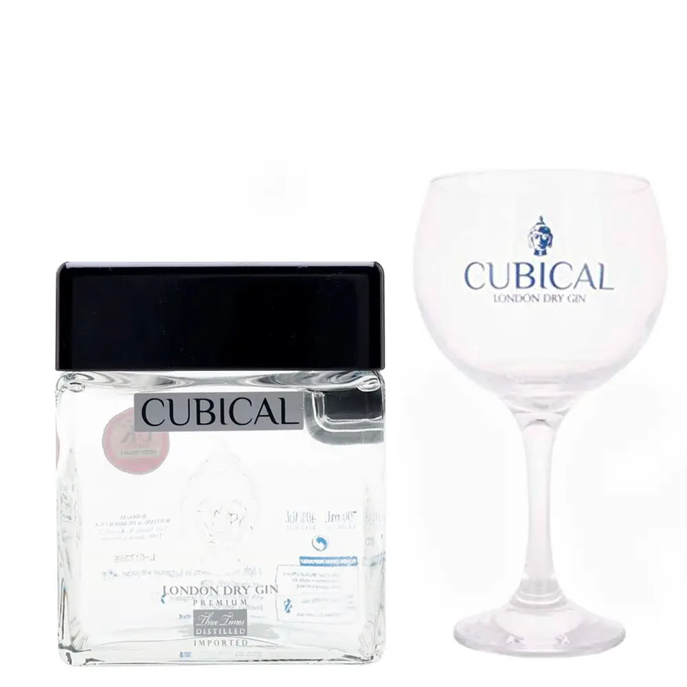 Gin Botanic Premium Cubical 0,70 Litros 40% (I) + 3 Copas 0.70 L.