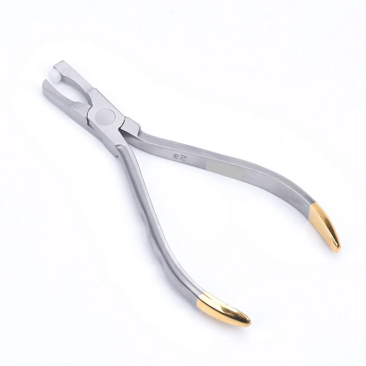 Dental Orthodontic Molar Band Remover Pliers Dental Posterior Teeth Bands Remover Teflon Button with Gold Plated Handle