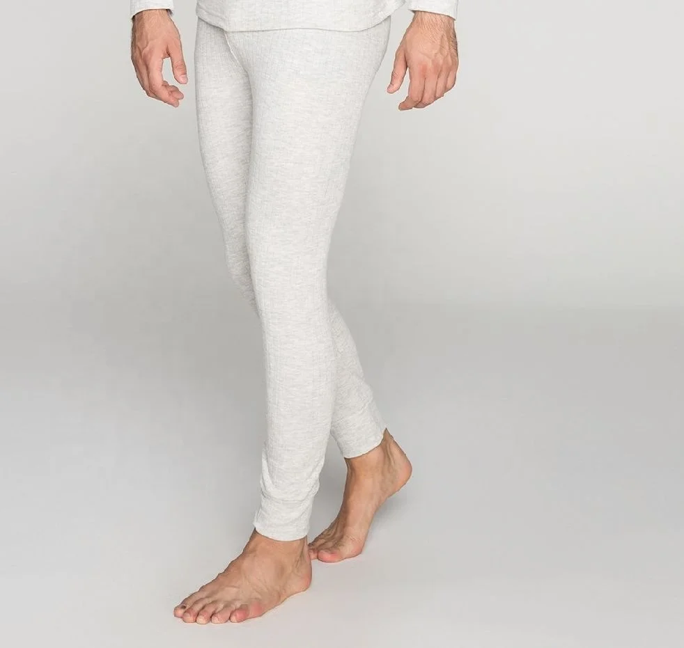 High Quality Turkish Soft Thermal Long Johns  Warm Underwear Trousers For Men BLUE