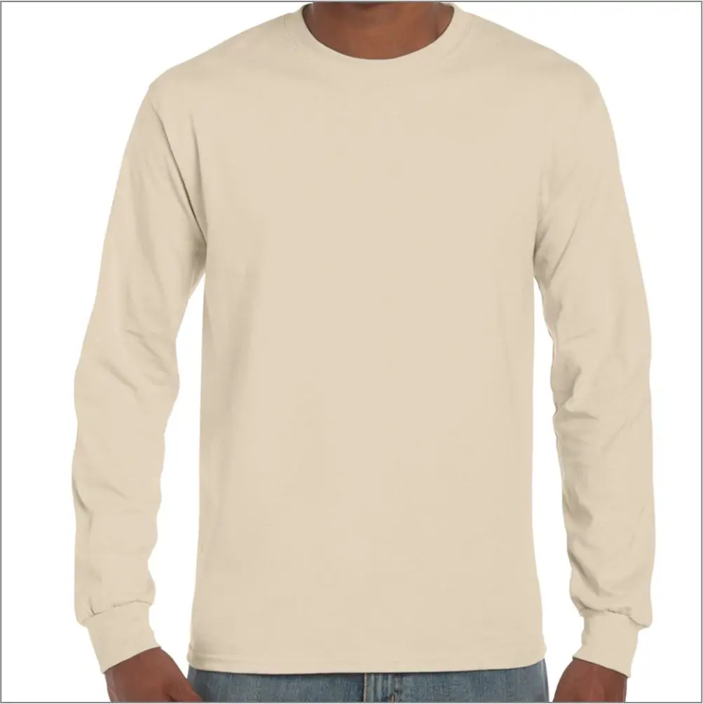 Plain  long sleeve unisex men t shirt with logo custom print men quick dry long sleeve t-shirt
