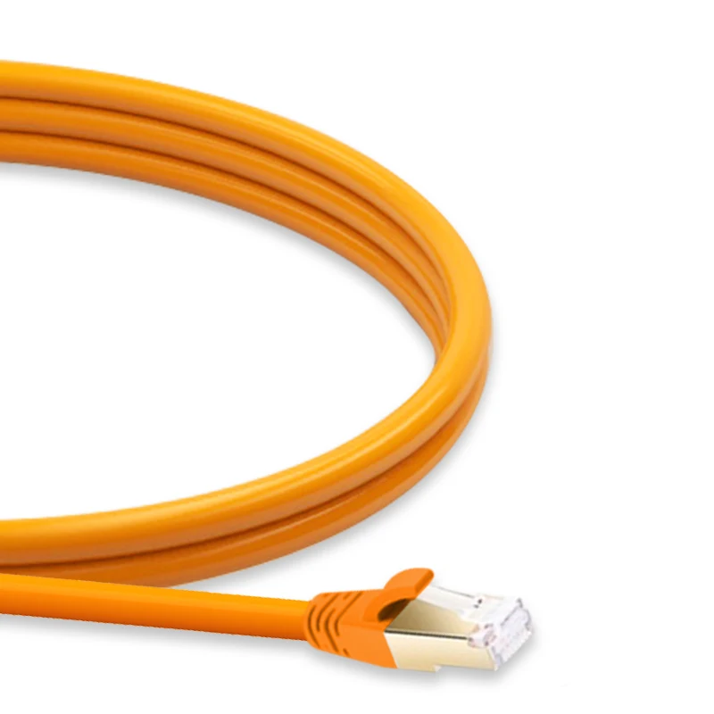 Durable and flexible double shielded Cat8 Ethernet cable super-efficient reducing EMI/RFI Interference Cat8 SFTP SR 26 AWG cable