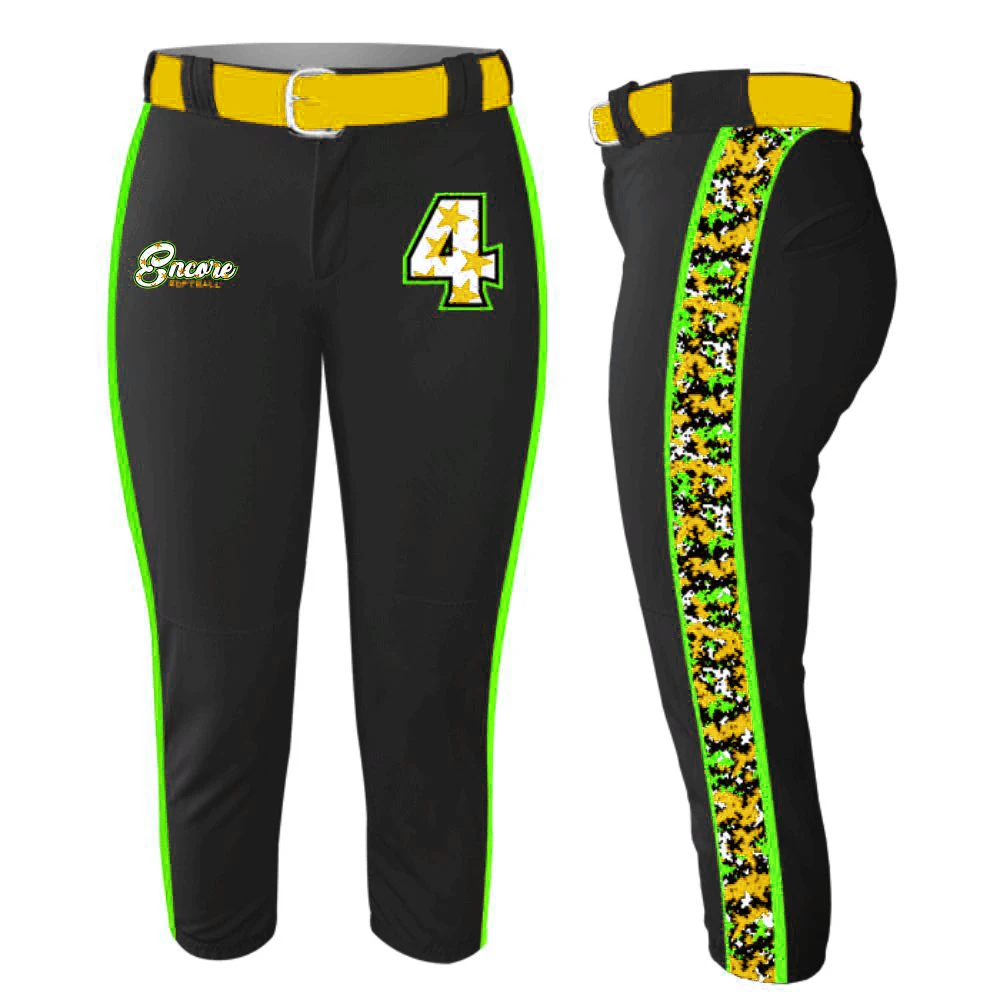 High Manufacturer Custom Sublimation Printed Softball Baseball Uniform Wholesale Pants