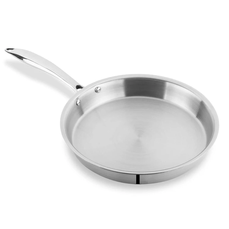 High Quality Durable Stainless Steel Multipurpose Frying Pan Stainless Steel Multipurpose Frying Pan With Lid For Sale