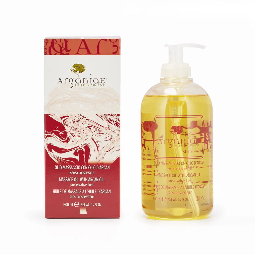 Hot Sale Made in Italy Massage Oil with Argan oil and Sweet Almond Oil for Body Care 500ml