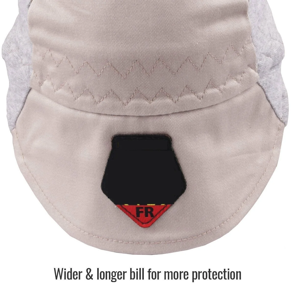 Custom FR Cotton Welding Cap with Hidden Bill Extension, FR Welder hats