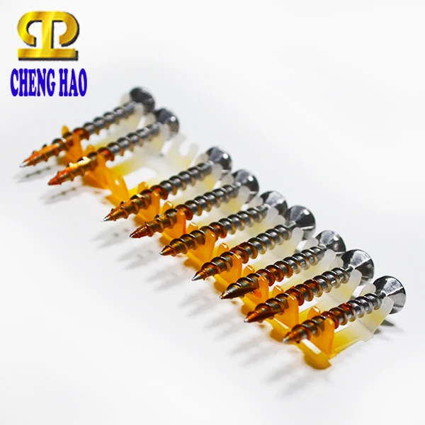 Schroeven Тип 17 лак 15 градусов пластиковый лист 200 шт Катушка Пластиковый соединяемый винт