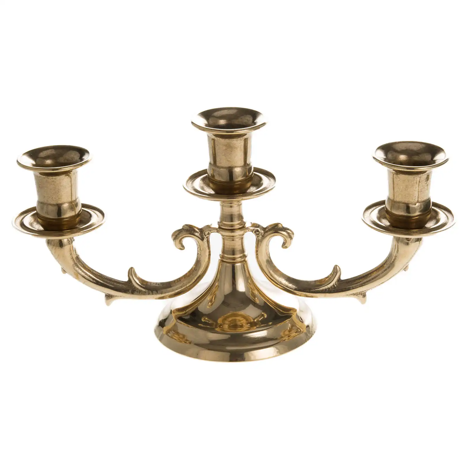 High Quality Antique Polished Golden Candelabra Candle Holder Sconce Candle Holder Candle Stand Holder Christmas Decoration