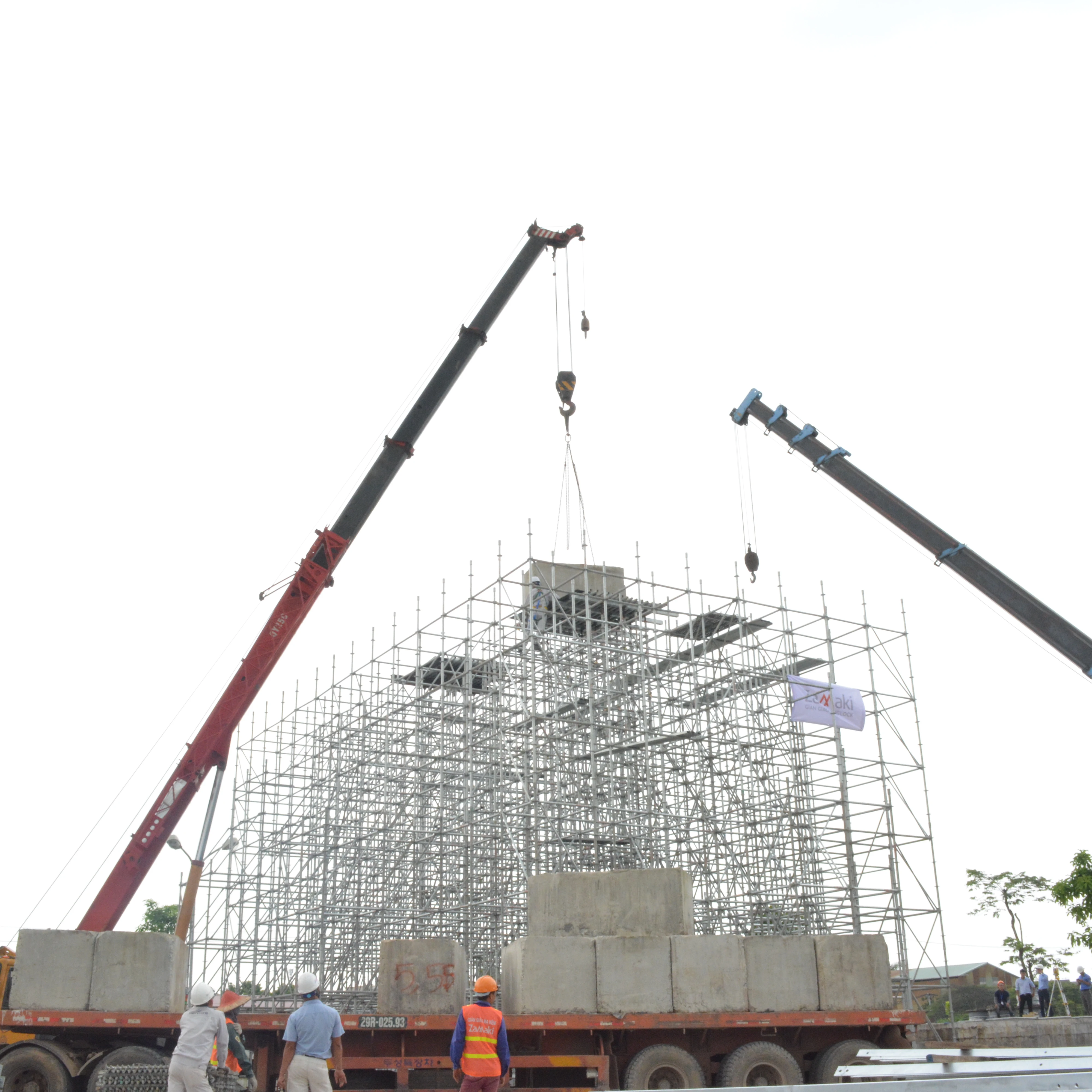  Q345 строительные леса с кольцевым затвором все круглые высокого качества