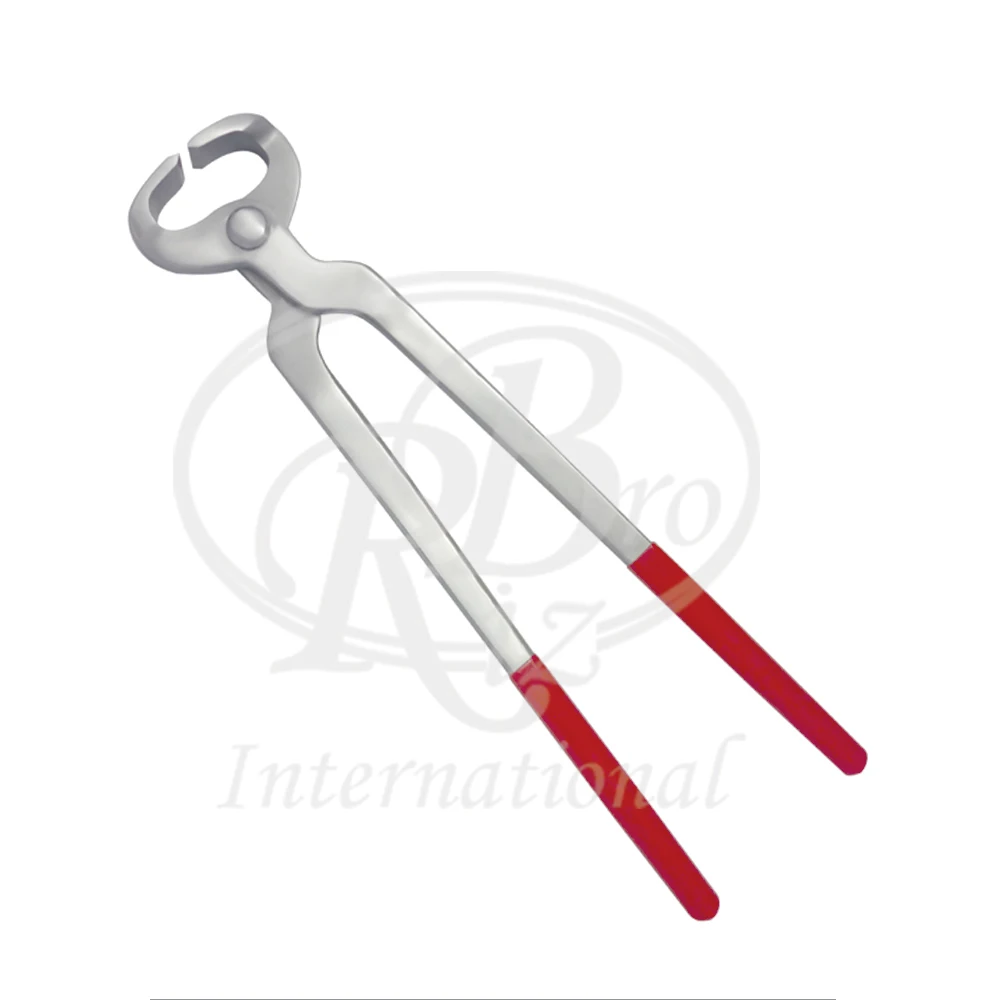 Farrier hoof nippers pvc coated grip v cut trimmer steel equine products farrier tools hoof nippers