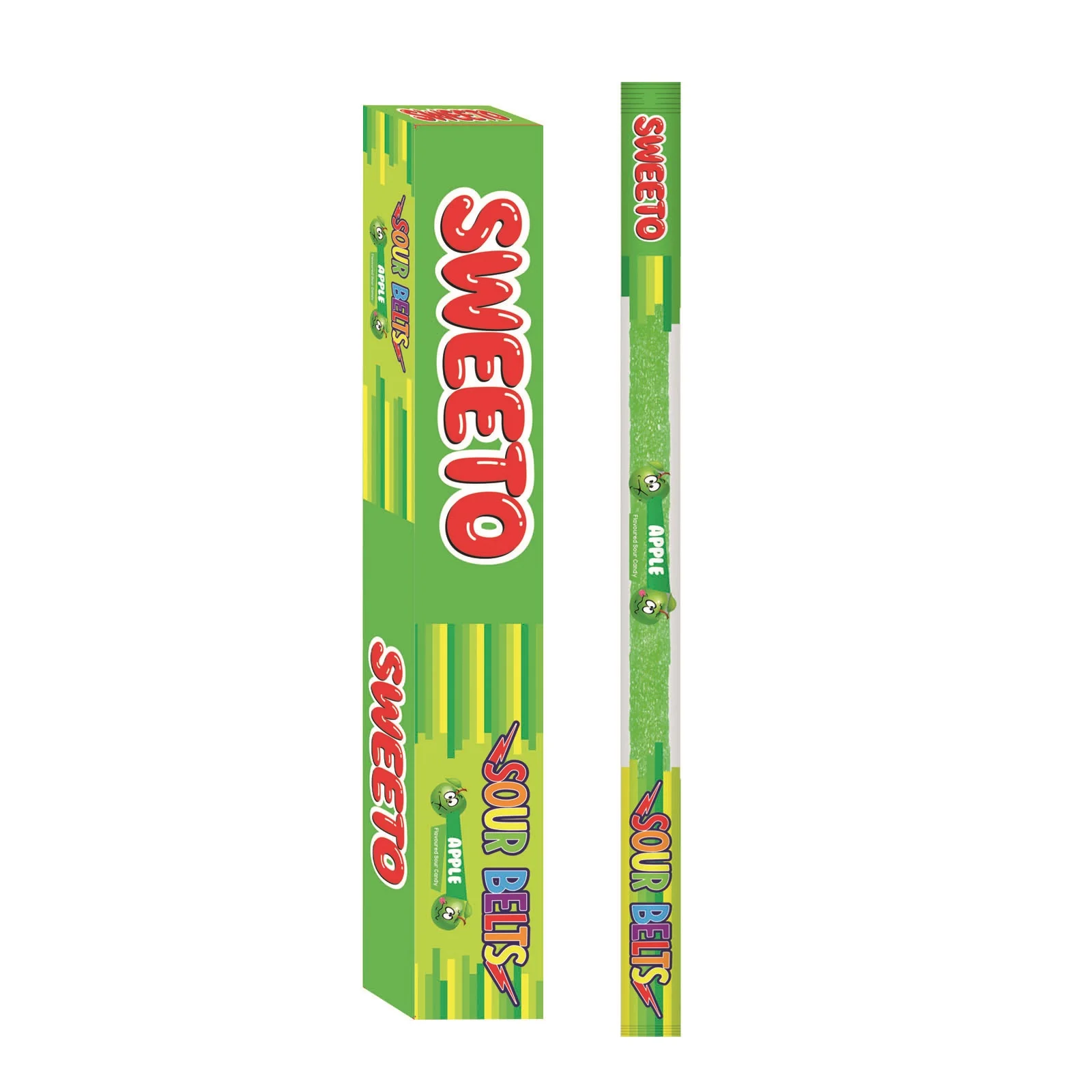 
Licorice Sour Belt Apple 15g Gummy Candy 