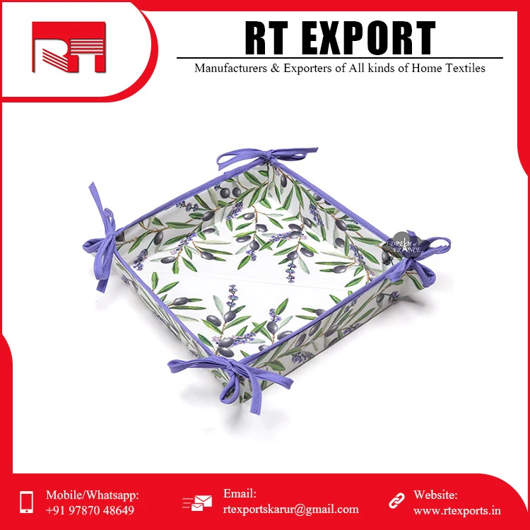 Rectangle Food Storage Best Cotton Bread Basket Buy at Affordable Price .