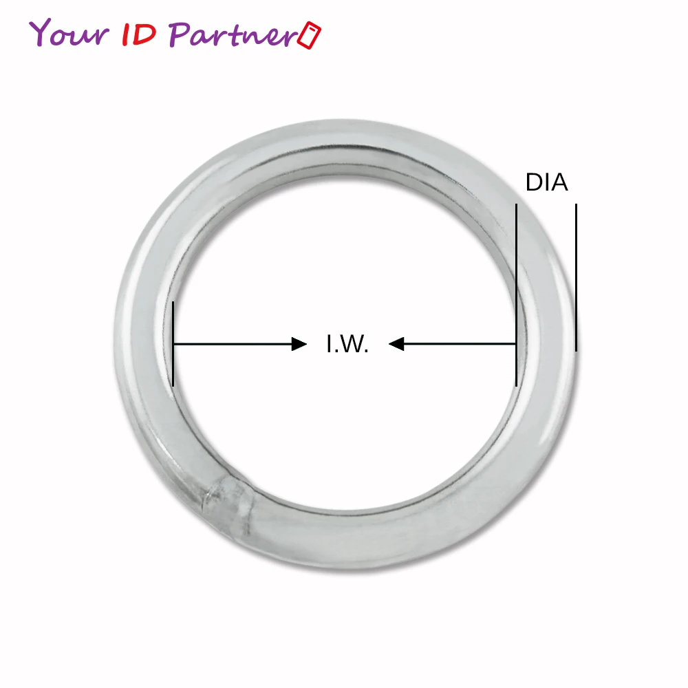 Circle Type Inner Size 28.9mm 304 316 Closed Round Shape Metal Rings Bag Parts Welding Seamless Stainless Steel O Ring