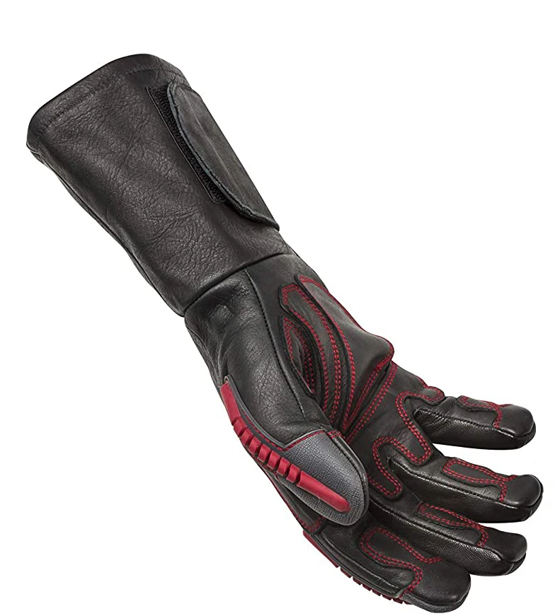 2023 Impact-Resistant Cut-Resistant Safety Gloves Cow Grain Leather Electric Roll Cage Welding/Rigging Gloves for Construction