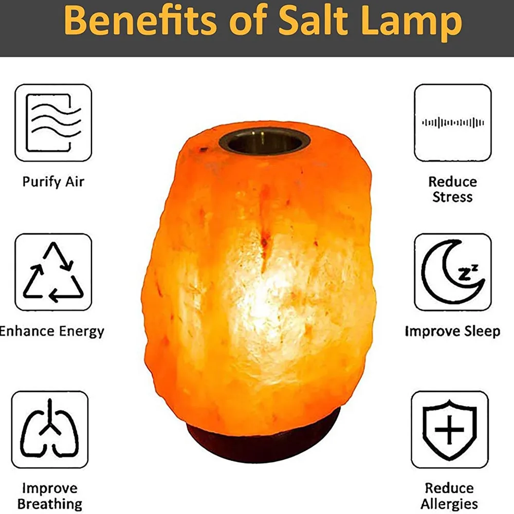 Electric LED Warmer Burner Incense stone Salt Aroma Lamp