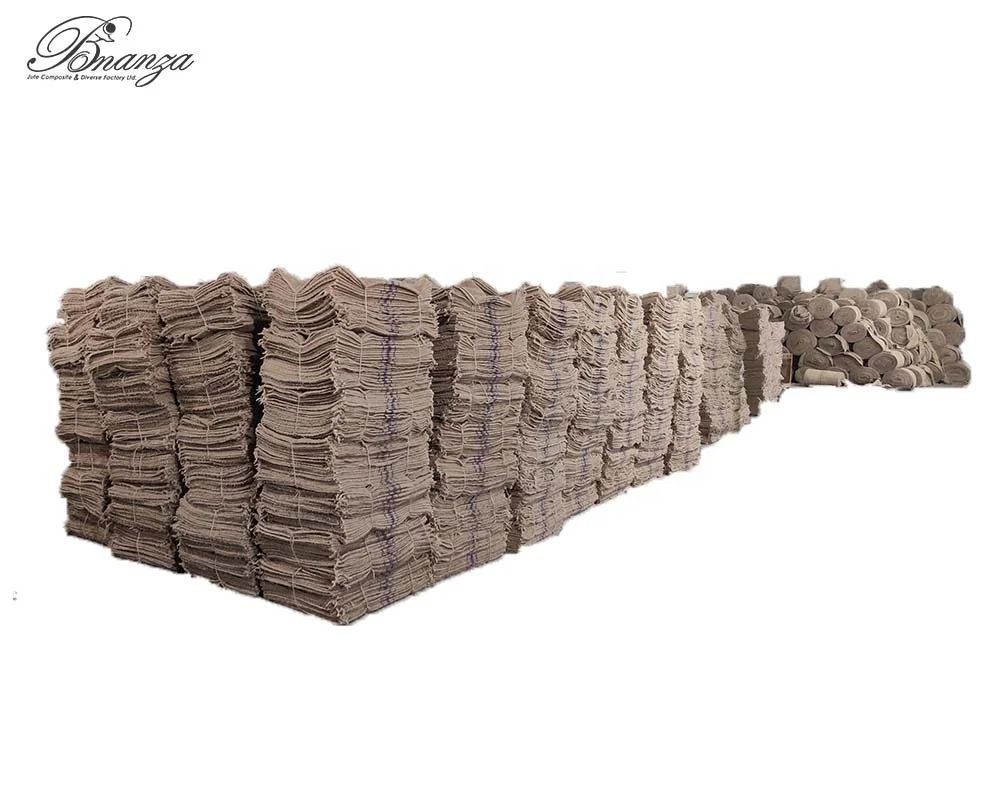 EXPORT QUALITY LIGHT CEES JUTE BAG 75CM 120CM WEIGHT 1100GRAMS 2 INCH GREEN LINE ON BOTH SIDES FOR 80-100 GRAIN