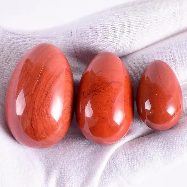 Wholesale Red jasper Yoni Eggs For Pelvic Muscle Training | Excellent Hand Polished Yoni Eggs For Vaginal Exercise Massager
