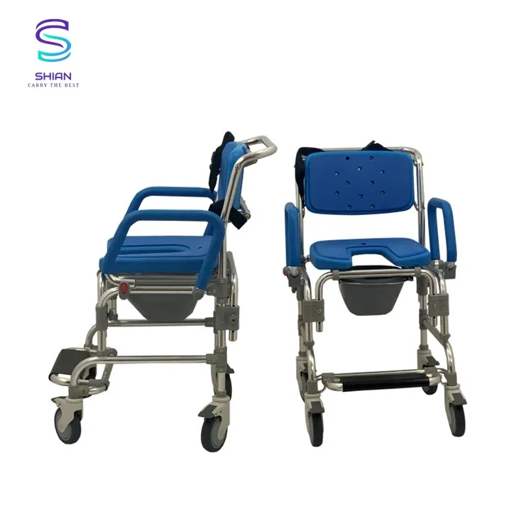 Регулируемая многофункциональная душевая коляска