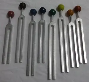 Medical Professional Tuning Fork Diagnostic Set Aluminium Tunning Diapason Surgical Forks WITH Colorful