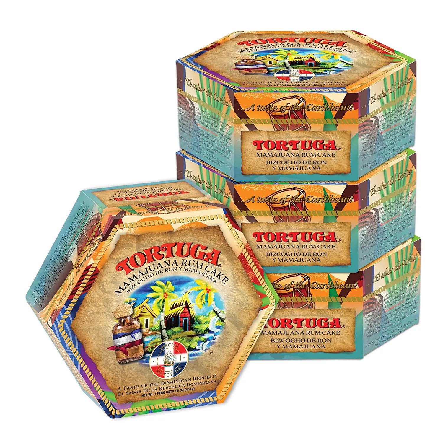 TORTUGA Caribbean MAMAJUANA Rum Cake - 16 oz - The Perfect Premium Gourmet Gift for Gift Baskets Giveaways
