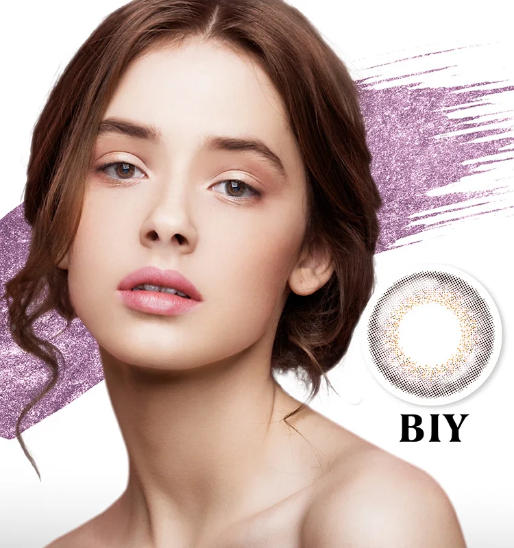 
Good Wearing Sweetie Purple Color Monthly Contact Lenses 