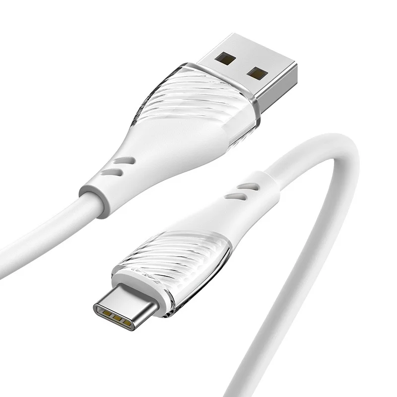 
2021 Usams New Arrival U65 Charger Data Cable For Iphone Type-C Liquid Silicone 3A 2A 