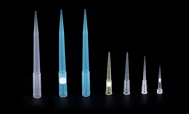 Стерильные универсальные микро-пипетки желтого цвета, прозрачные, 10ul 20ul 100ul 200ul 1000ul 1250ul для лаборатории, медицинских и научных целей с фильтром