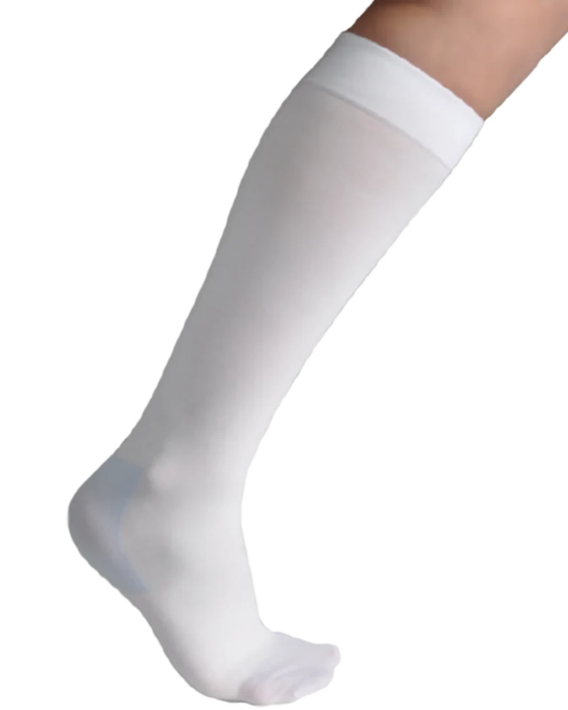 Anti Embolism Compression Stockings, Knee High Unisex Ted Hose Socks 15-20 mmHg Moderate Level