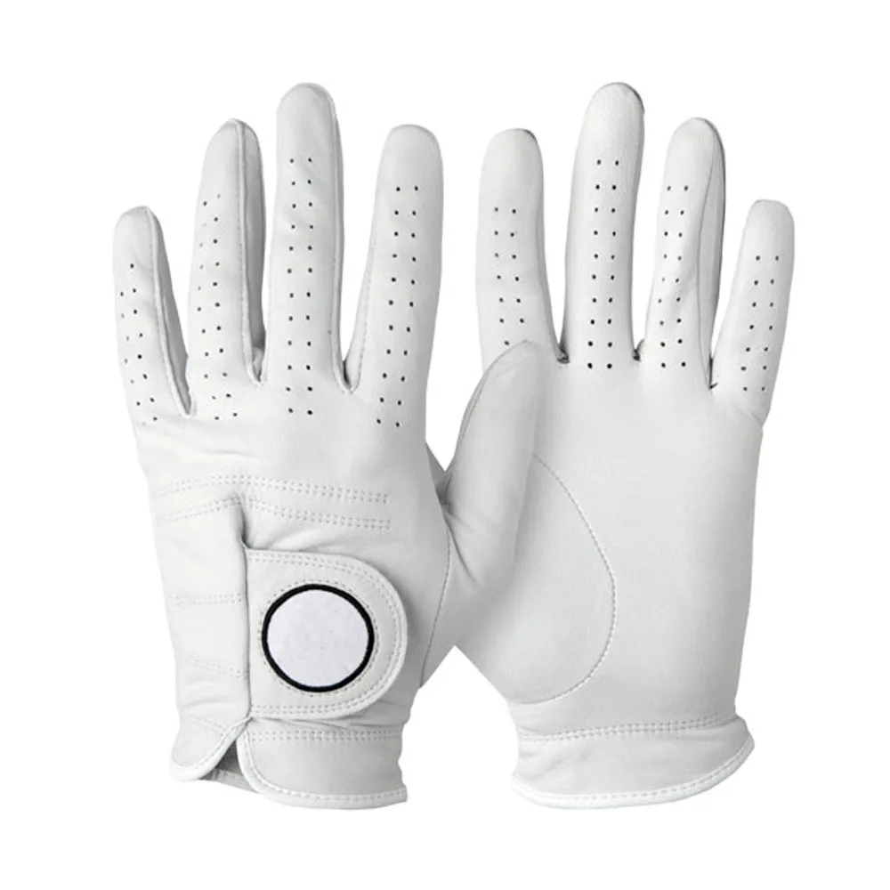 Guantes de golf cuero удобные лучшие Cabretta кожаные перчатки для гольфа мужчин и женщин оптовая продажа