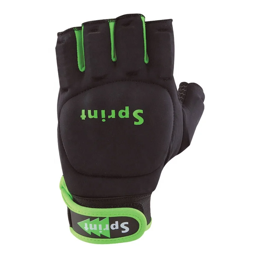 Professional Field Hockey Gloves  /customized Half Finger Hockey gloves Nylon, Lycra , silicone lightweight