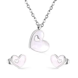 Изготовленный на заказ для детей с героями мультфильмов, 18k, позолота, нержавеющая сталь, крестик подвеска ожерелье и серьги ювелирный набор подарочный набор для детей