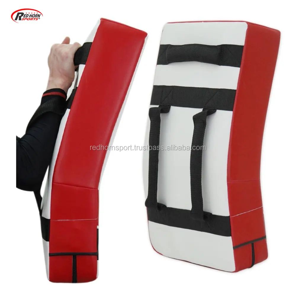 Black & White High Quality MMA Thai Pads, Karate Kick Shield, Training Kick Shield taekwondo kick pad taekwondo kicking