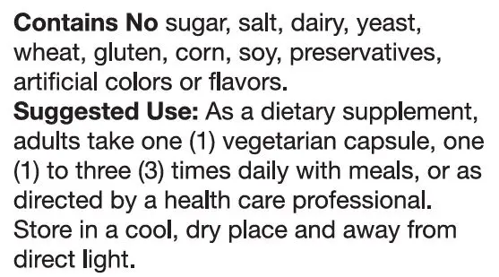 
Dietary Suppleme CoEnzyme Q10, 100mg 90 All trans CoQ10 with no cis isomers, processed through natural fermentation Veg Capsules 