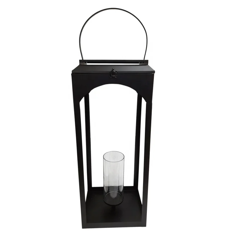 Home Decoration Iron Decorative Round Shaped Hanging Lantern With Out T-Lite Shiny Grey Ceramic For Wedding Decor