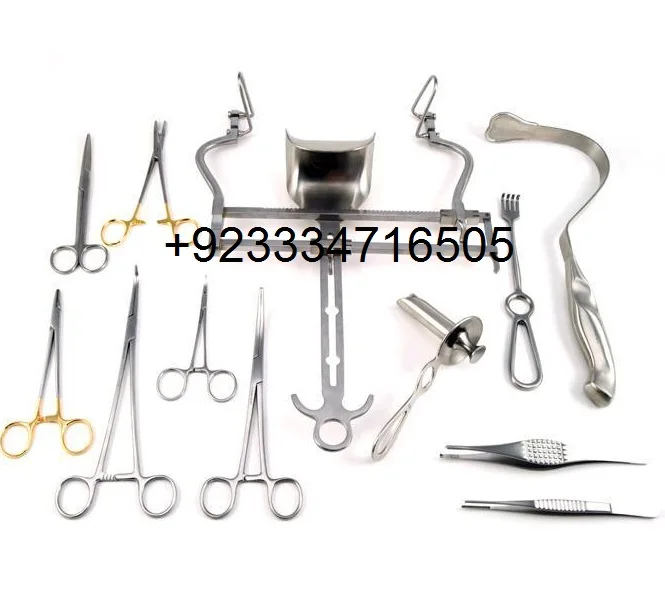 CE Certified General Surgery Instrument Set Manual Power Source 50 Piece Steel Clip Skin Stapler Basic Surgical Instruments