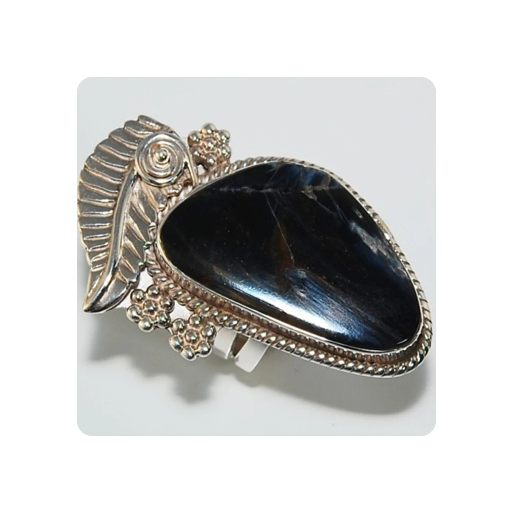 New Arrival Handmade 925 Sterling Silver Rings Vintage Style Wedding and Party Jewelry with Diamond Pearl Inlay Silver Plated
