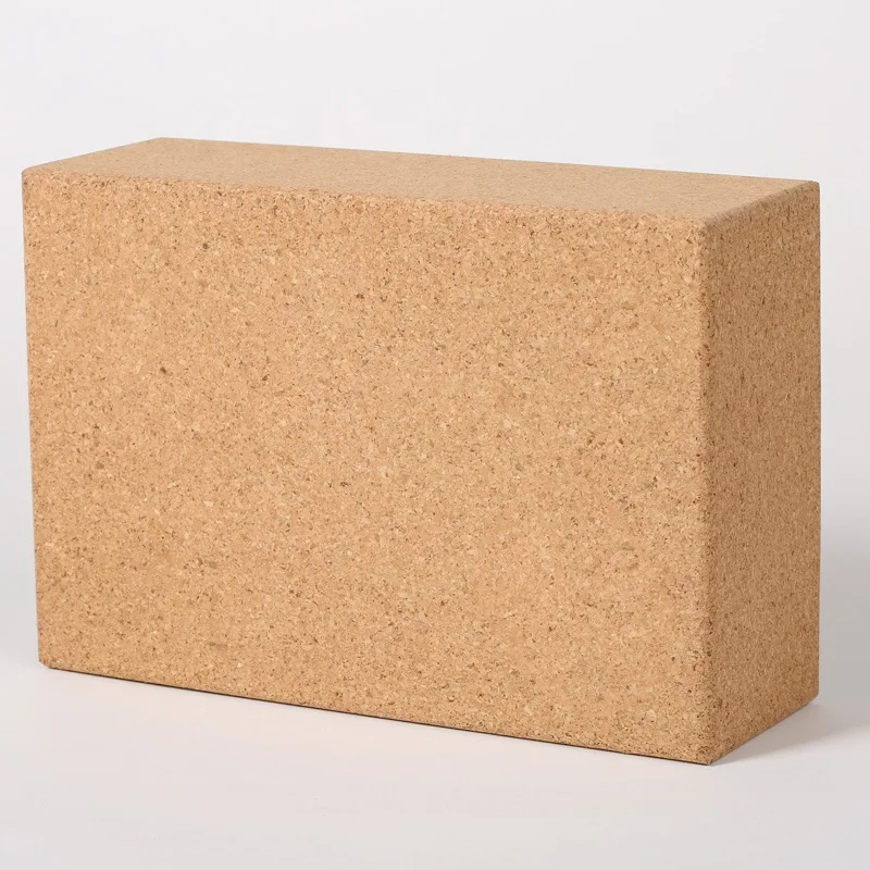Wholesale Factory Custom Logo Print Cork Yoga Brick Eco Friendly Cork Yoga Block