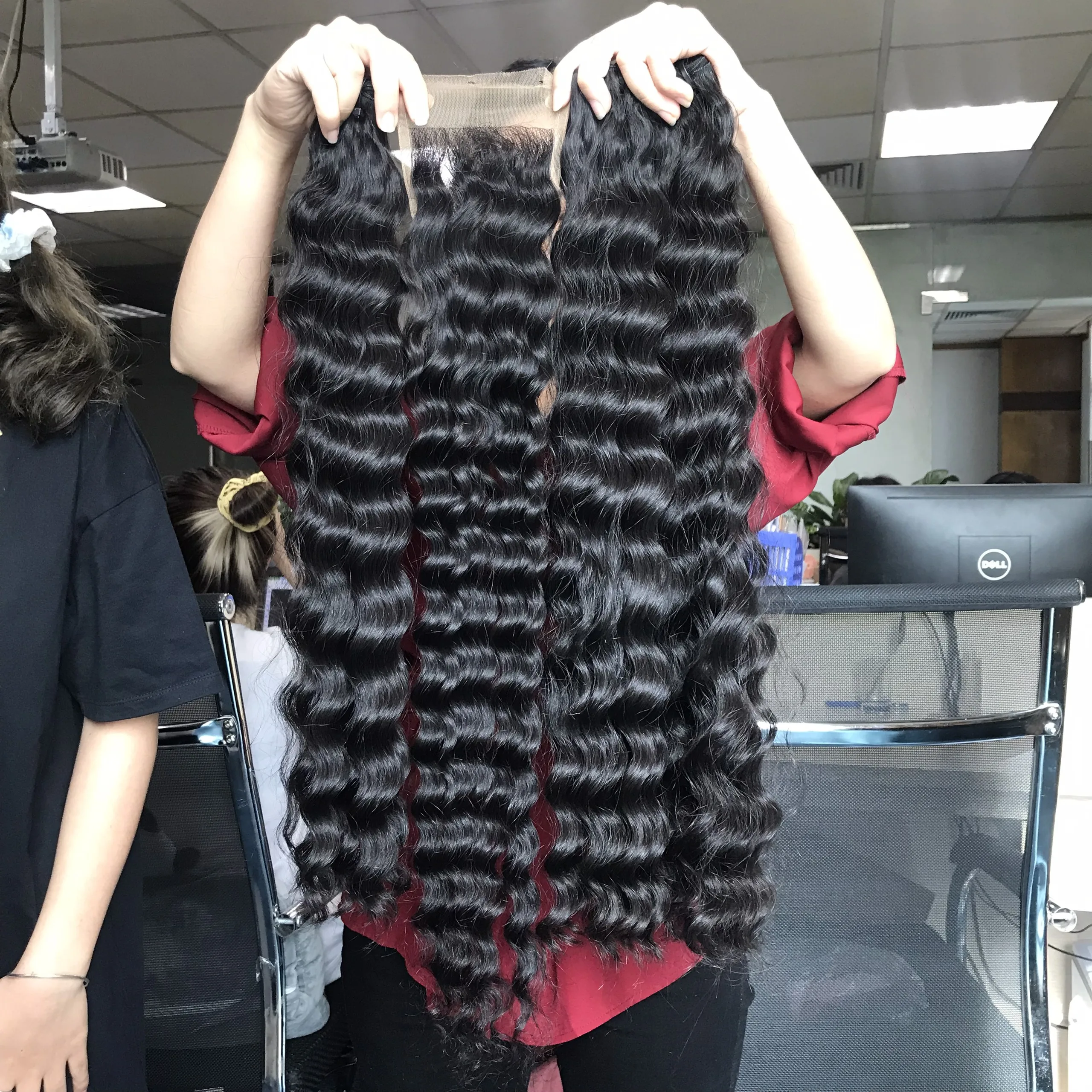 Deep Wave Raw Hair Unprocessed Virgin Cambodian Hair Cuticle Aligned Combo Bundle Closure Wig - BELADY HAIR