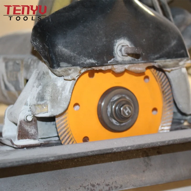 Diamond Segmented Turbo Rim Cutter Saw Blade Super Thin Diamond Cutting Blade for Wet and Dry Cut