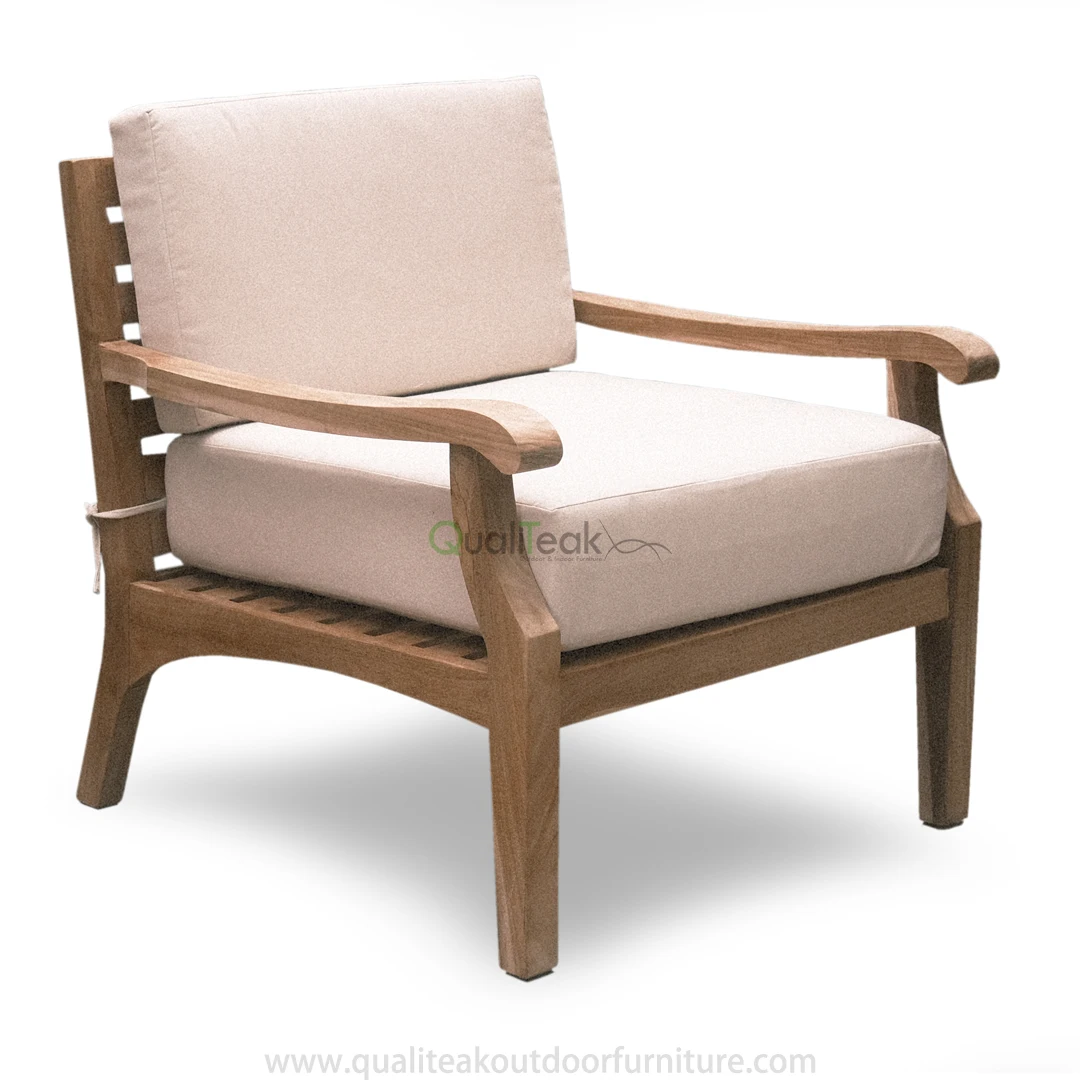 Helsinki Bogota Lounge Garden Set Design Solid Teak wood Outdoor With Waterproof Cushion