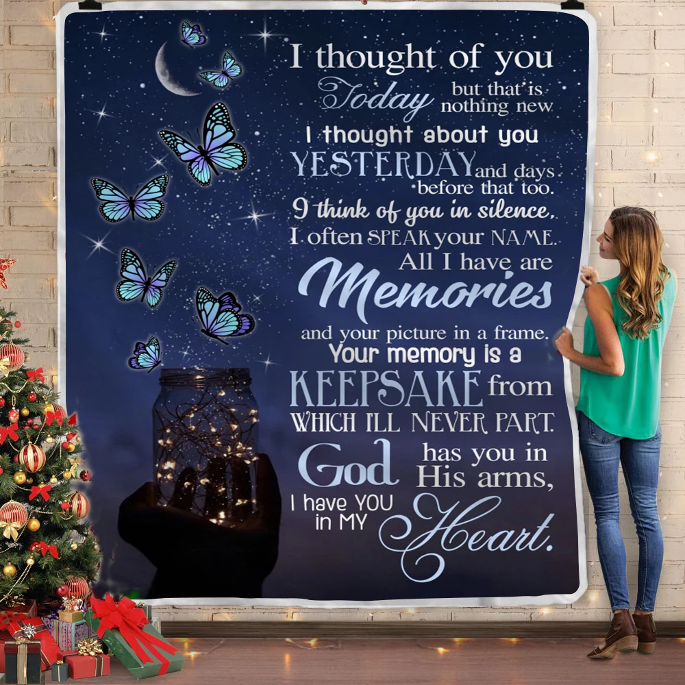 
I Thought Of You Today Sherpa Fleece Blanket Soft Throw Wholesale Drop Shipping 