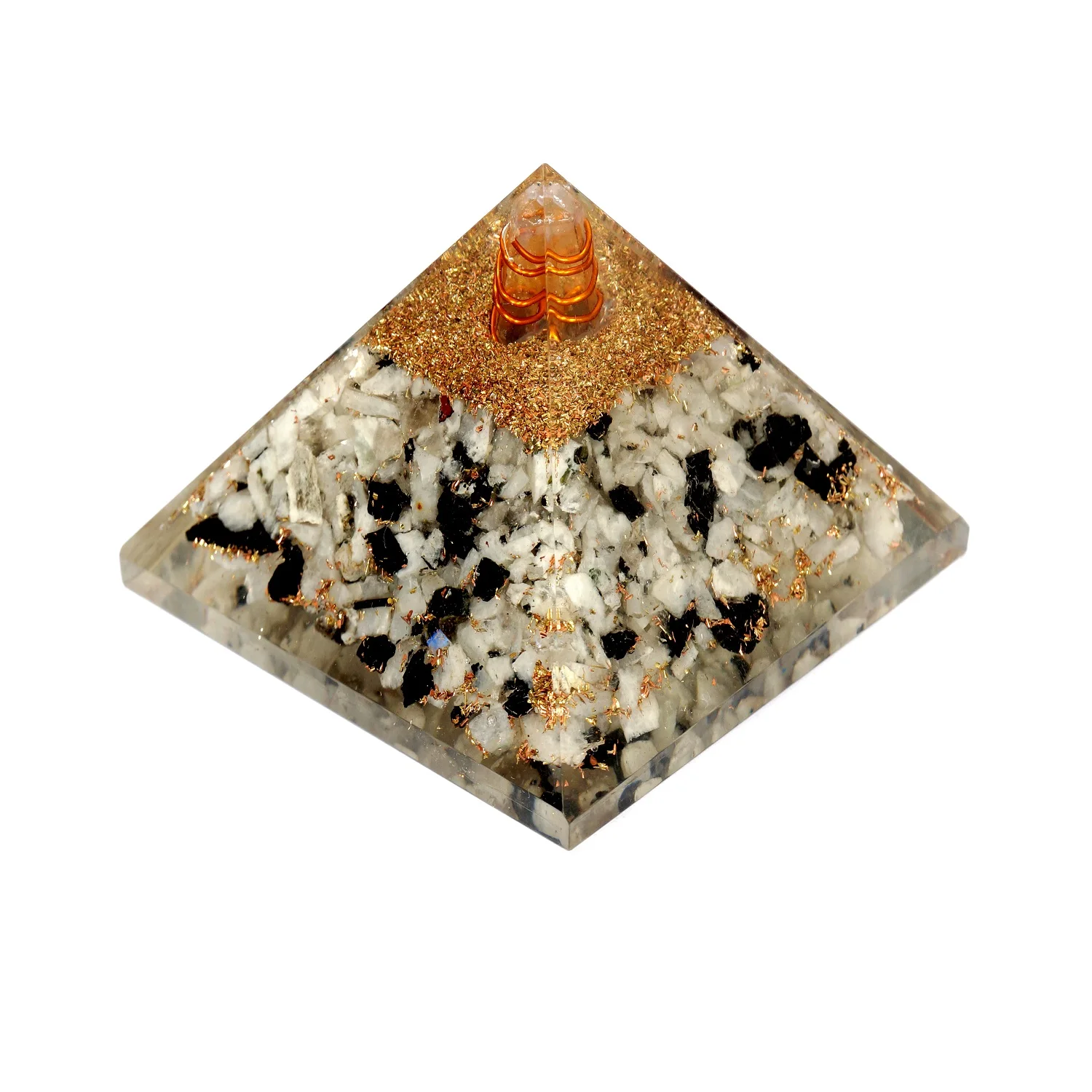 
Оптовая продажа, медитация, ОРГОН, кристальная пирамида, натуральный Радужный Лунный Камень, пирамида семь чакр от KrystalPalace 