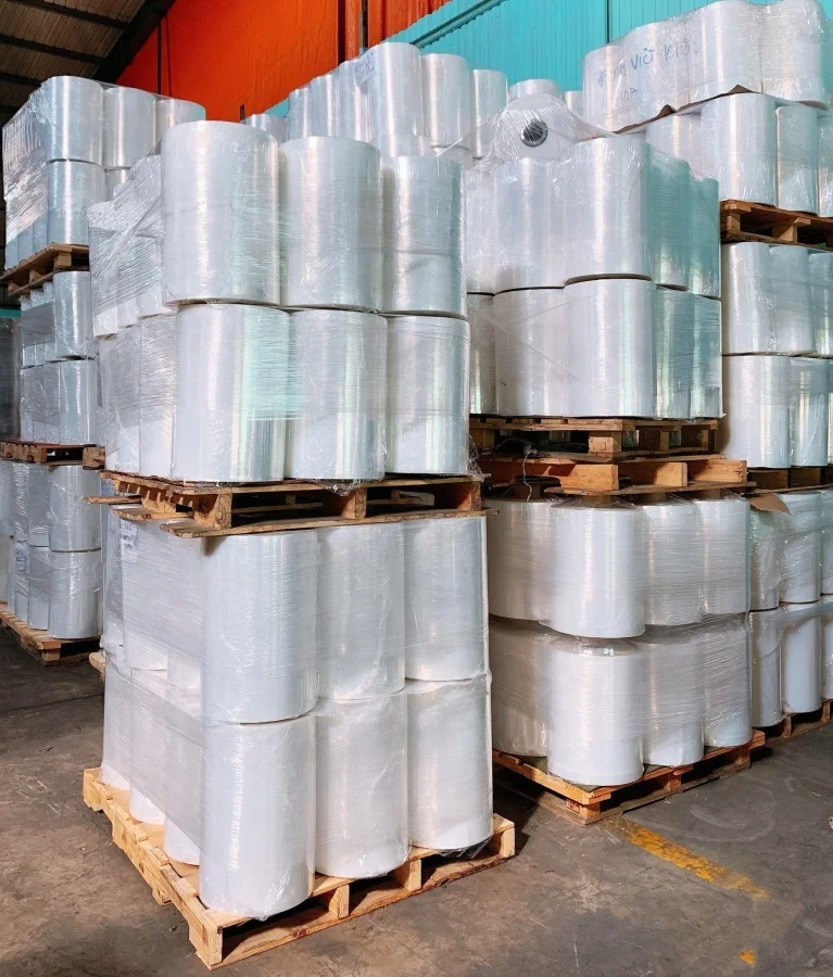 Transparent PE Stretch Shrink wrap  Film, Strong Elastic 350% 4Rolls/Case 500cm x 1100ft x 21mic