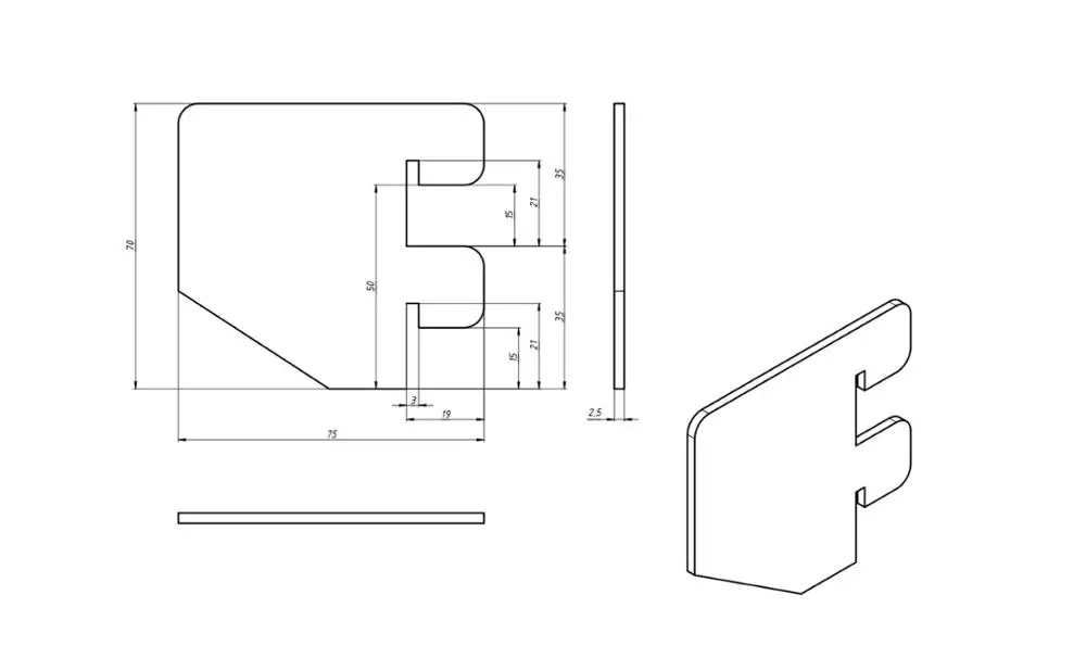 
Metal Shelves Cross Bar for Gondola Supermarket 1000/1250 MM * W 70 MM * H 75 MM 