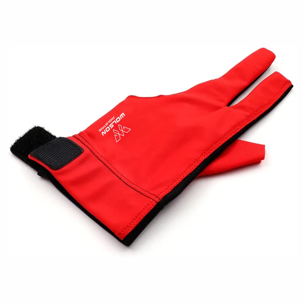 Custom Durable Non-Slip Breathable 3 Finger Billiard Accessories Snooker Gloves For Professional Table Player for Men and Women