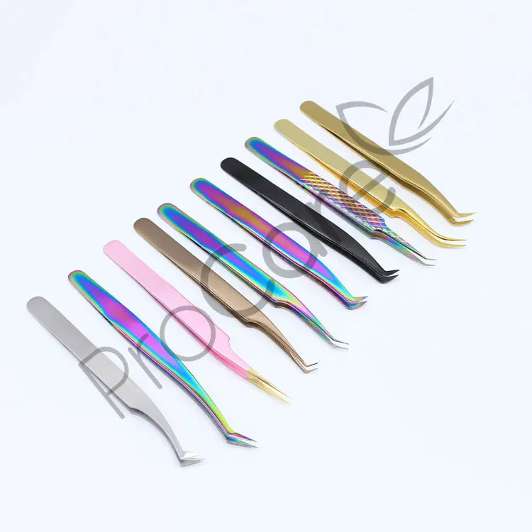  Профессиональный титановый пинцет/пинцет для бровей из нержавеющей стали